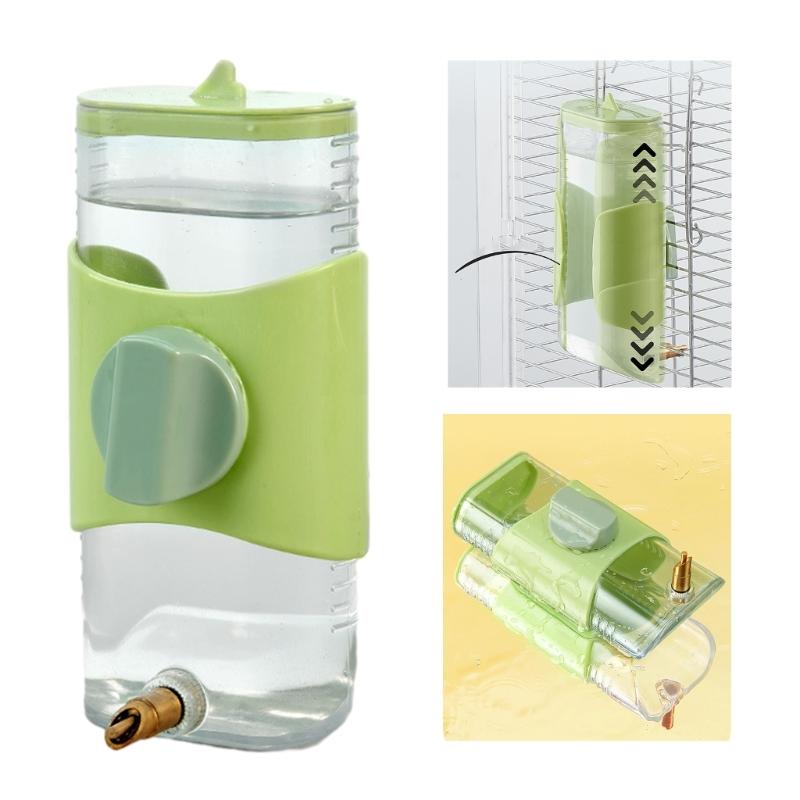 Plastic Parrot Pin Type Water Bottle Dispenser Feeder Hangings Pet Guinea Pigs Squirrels Rabbit Drinking Pipe Fountain