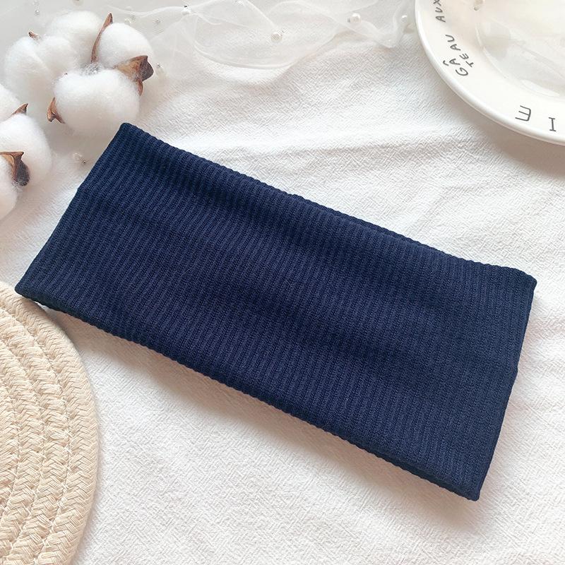 Trendy European-American Knit Sports Headband for Women – Versatile, Sweat-Absorbent, and Stylish for Running