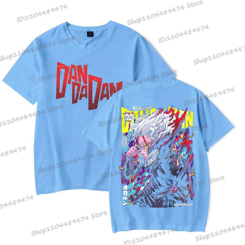 Anime Dandadan Okarun T-shirt Men Women Japanese Comic Ken Takakura Tops Tees Fashion Double Sided Graphics Dandadan Tshirt Gift