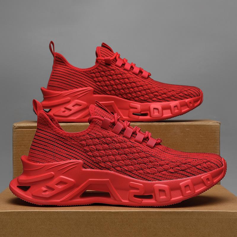 

Весна красная беговая платформа амортизация спортивные год рождения мужские туфли молодежные повседневные гоночные большой размер лезвие приливные туфли 46 красный