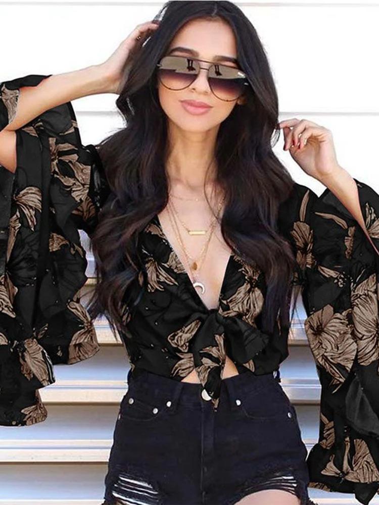 Fashion Women's Casual Tops Fall Long Sleeve Printed Shirt Tops Comfortable and Versatile T-shirt for Ladies Elegant Women's Clothing