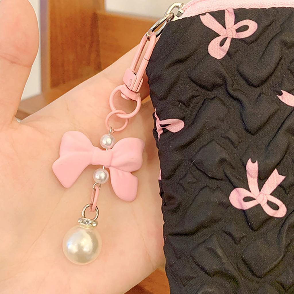 Reise-Make-up-Tasche, Kosmetiktasche, große Kapazität, Hautpflege-Organizer, schöne Schleifen, Make-up-Aufbewahrungstasche, ästhetischer Kulturbeutel