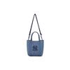 MLB 24FW New York Yankees Simple Large Logo Large Capacity Faux Leather Tote Bag Unisex Tote Bag Denim-Blue 3AORS884N-50INS-INDIGO