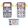 Baby Cloth Book with Distorting Mirror Soft Cartoon Parent-child Interactive Early Educational Montessori Toy for Children