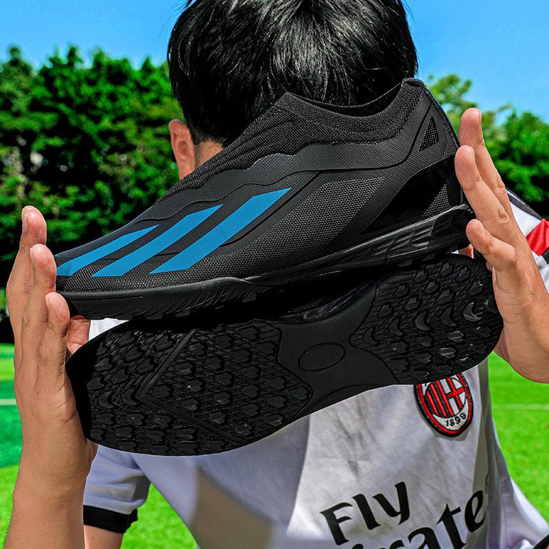 Lace-free Soccer Shoes Boys and Girls Students Children TF Shattered Nails AG Long Nails Youth Adult Training