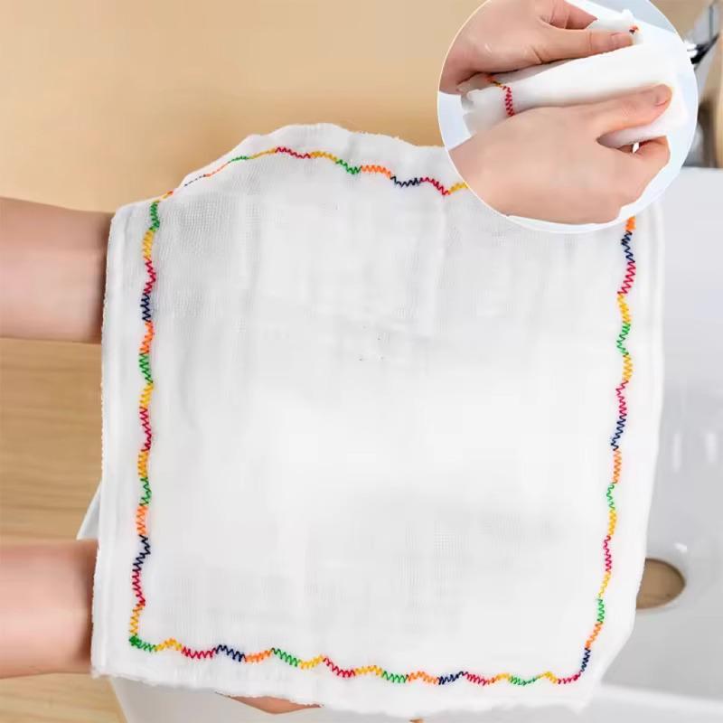 

Впитывающая хлопковая салфетка для посуды с антипригарным покрытием – Легко моющаяся, не оставляющая ворсинок кухонная салфетка 12-layer extra thick 25*25cm [1 piece]