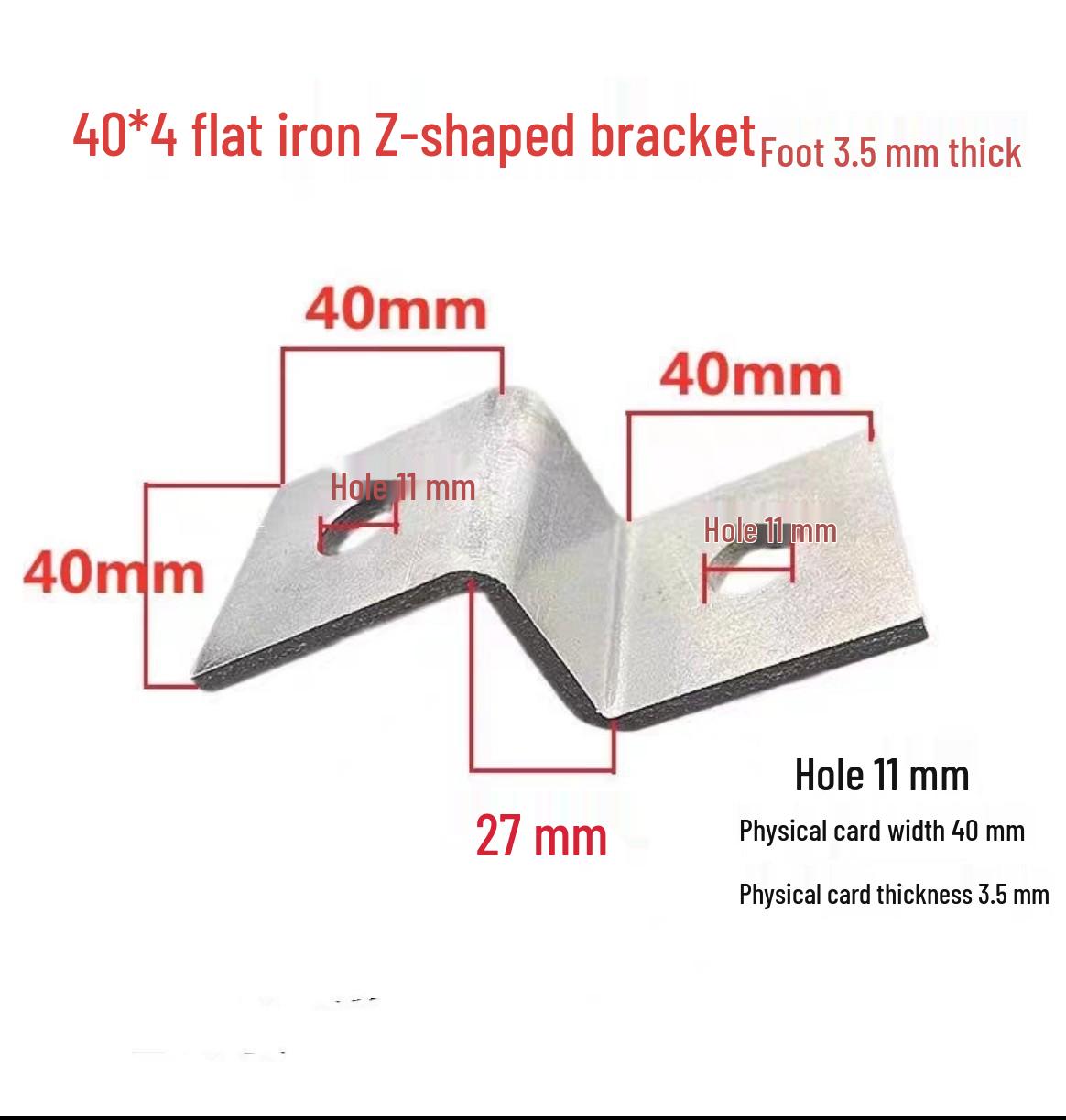 

Galvanized Z & H Type Flat Bar Grounding Elbow Bracket Clip 40