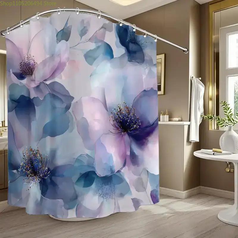 Ein Badezimmer-Duschvorhang zur Feier von Hochzeitsjubiläen, Enthält 12 Haken, Maße 70,87*70,87 Zoll, Perfekt für Zuhause