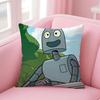 Anime R-Robot D-Dreams Cushion Cover Home & Car Multi-Scene Pillow Cover - Reversible, Soft & Durable for Daily Use
