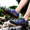 Tênis de caminhada respirável para homens e mulheres, calçado aquático de malha de secagem rápida, antiderrapante e anti-colisão para esportes aquáticos, para surfe e trekking