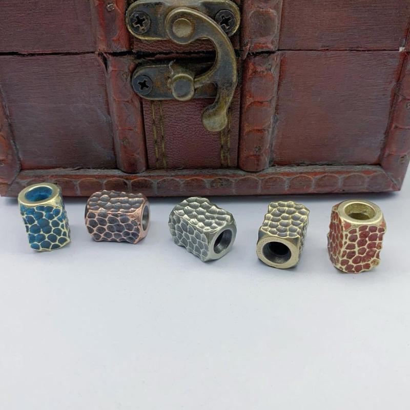 Barrel Paracord Bead Bracelet Keychains Handcraft Pendant DIY Outdoor Accessory