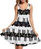 Summer Dress Casual Sleeveless Vest Cotton Skating Vest Short Medium and Long Dress