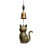 Cat Wind Chime Unique Cat Garden Decor Outdoor Cat Statue Themed Gifts Wind Chimes For Cat Lovers Hanging Memorial Ornaments