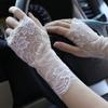 Breathable Women Sunscreen Gloves 10/15/18/21cm Driving Gloves  Wedding Events