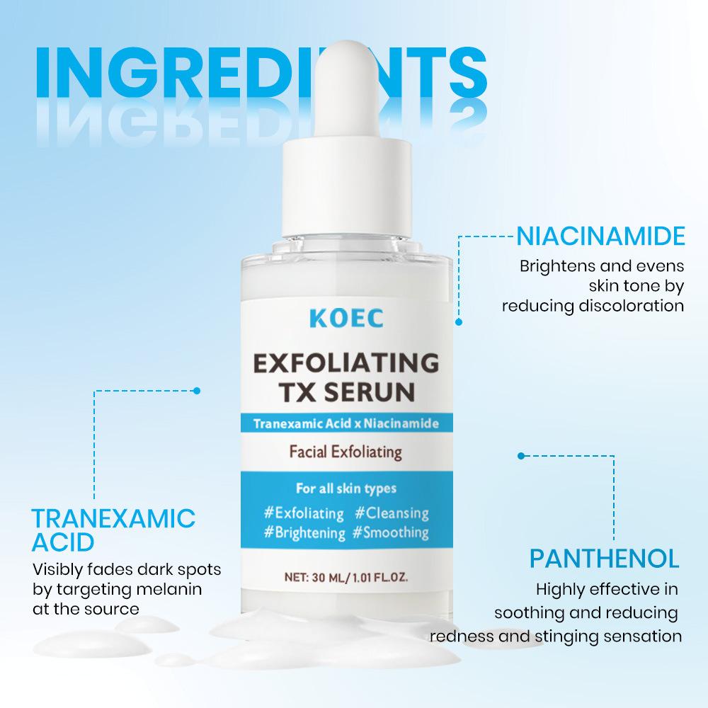 KOECTX Exfoliating Toner with Niacinamide Deep Cleanse Soothing Face Essence Oil Control Brightening Acne Scars Fading 150ml