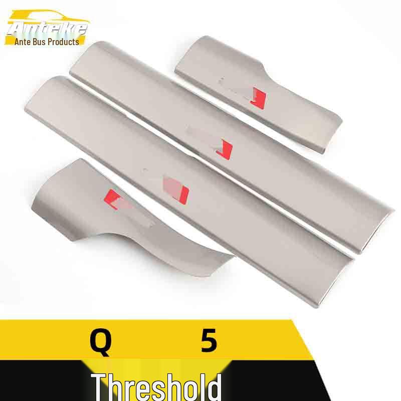 Q5 Stainless Steel Welcome Pedal Sill Strip - Anti-Scratch Car Accessory