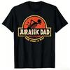 Jurassic Dad Pain Finds A Way Funny Sarcastic Skeleton Cotton T-Shirt Prehistoric Dad Joke T-shirt Men's Clothing Summer T Shirt Y2k