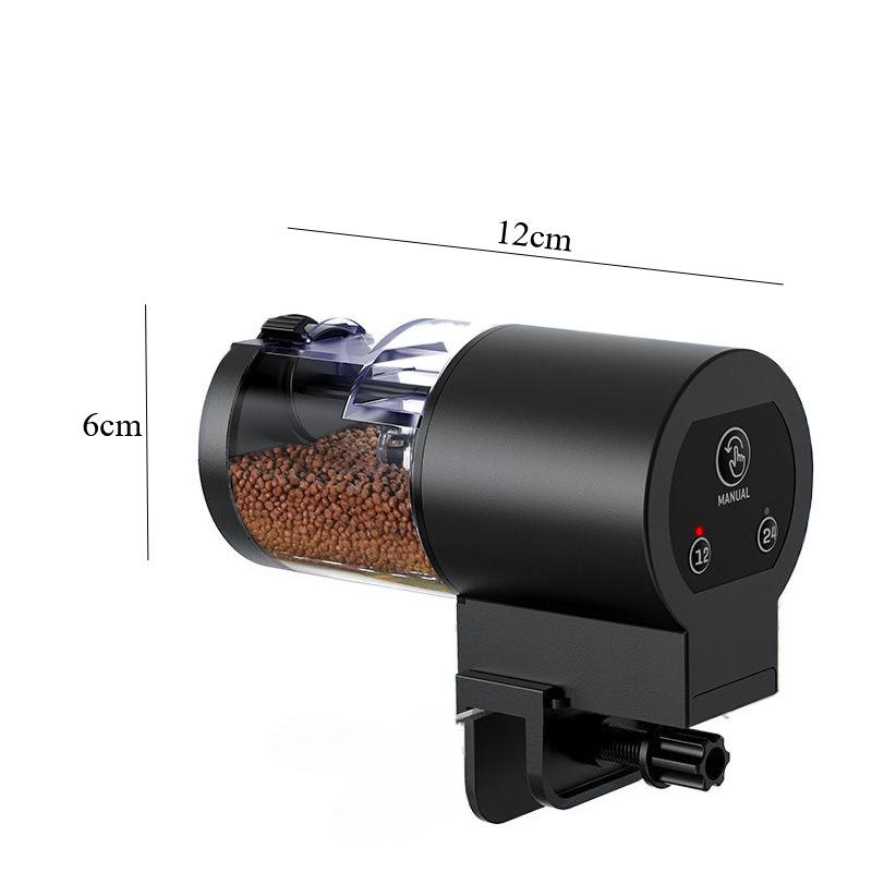 Automatic Fish Feeder 100ml/3.38oz Smart Timer Food Dispenser Easy Install for Aquarium Fish Tank Vacation Feeding