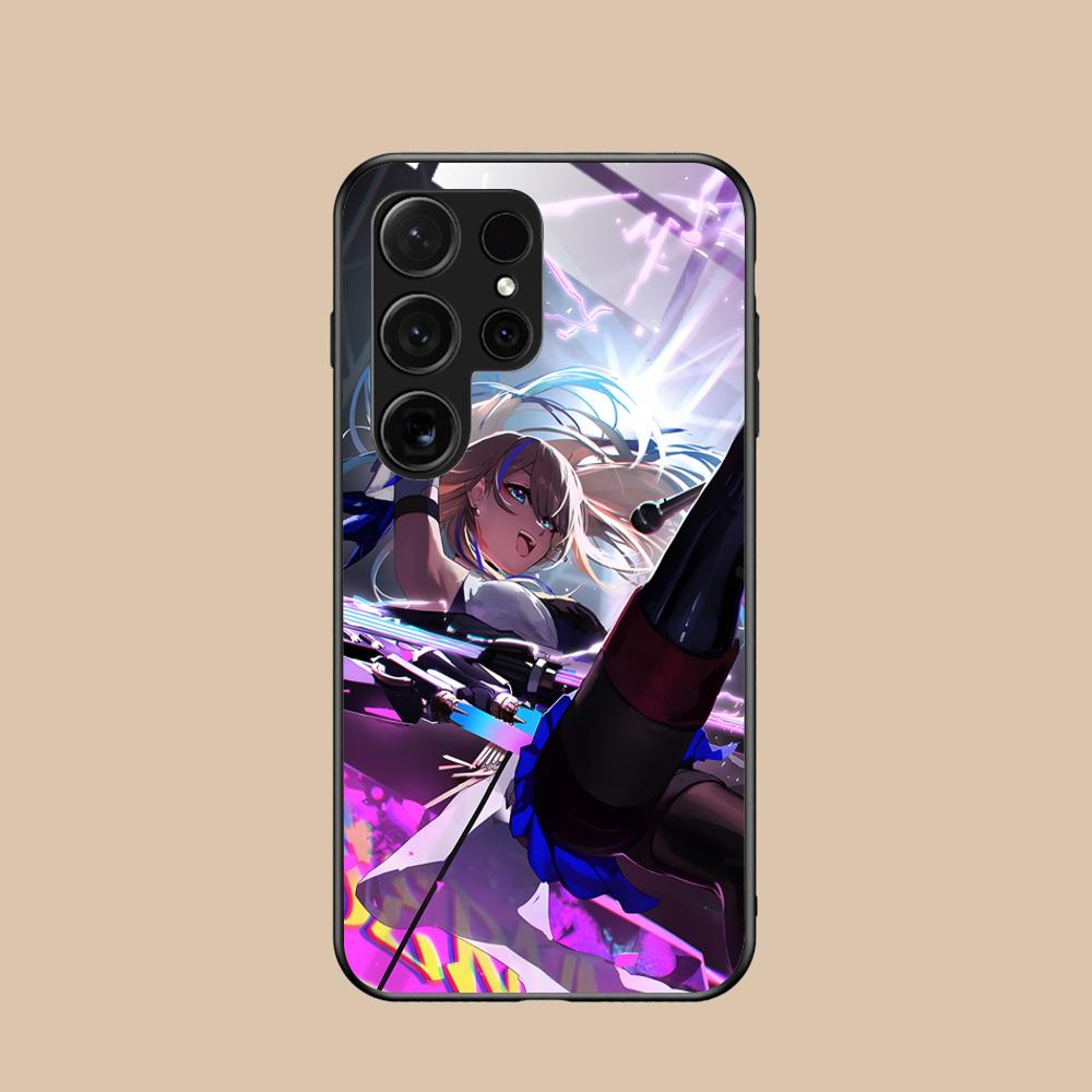 HSR Serval Glass Mobile Phone Case for Samsung Galaxy S26 S25 S24 S23 S22 S21 S20 Note20 Plus FE Ultra Colorful Cover