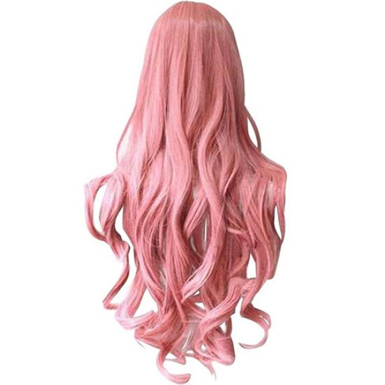 

Жіноче довге кучеряве велике хвилясте волосся. Популярна барвиста крута довготривала перука для косплея