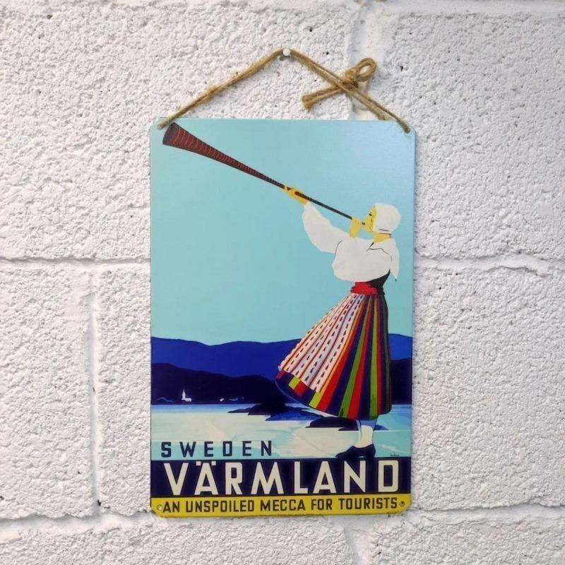 Venice Tourism Metal Poster, Vintage Travel Wall Art