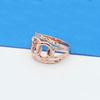 Purple Gold Fashion Hollow Ring Ring, Rose Gold Plated Ring