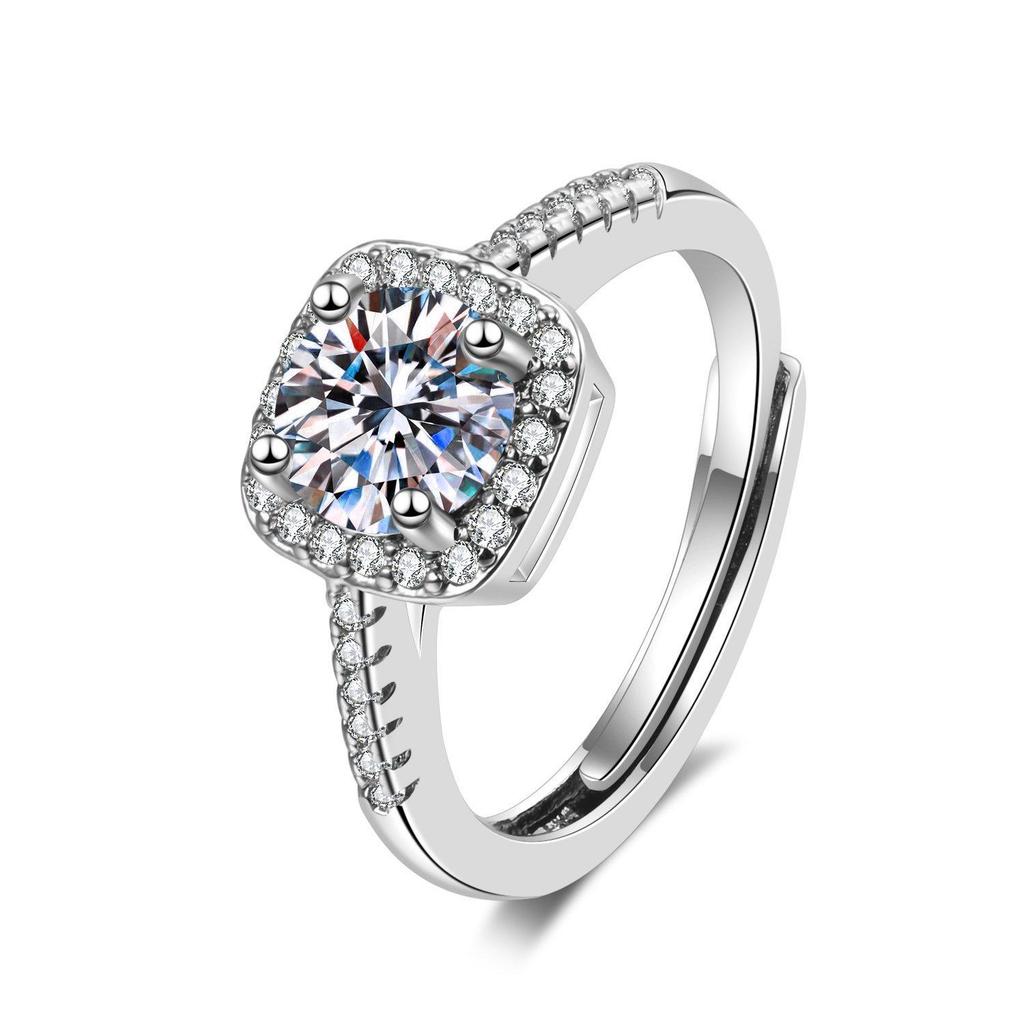 Anillo Princesa de Plata de Ley S925 con Diamante Simuladopara Mujer