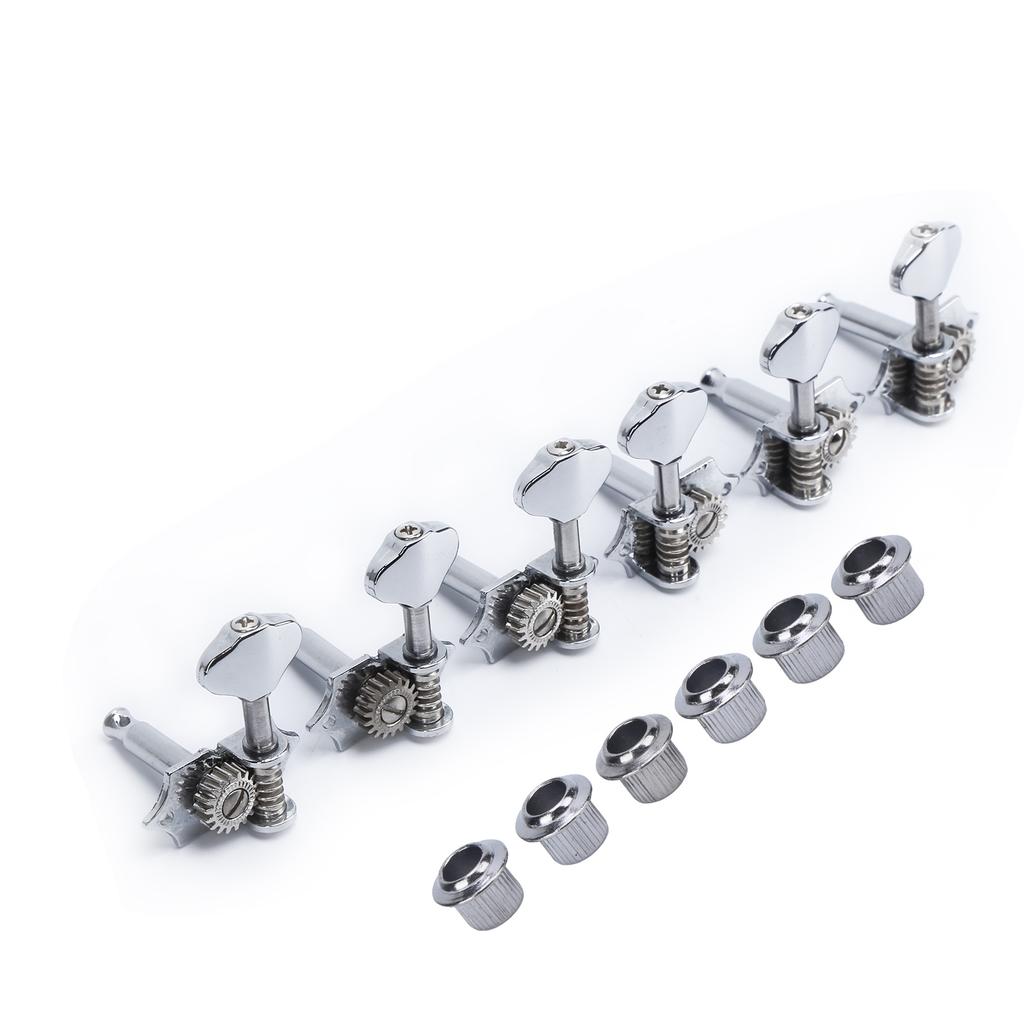 6Pcs Guitar String Tuning Peg Metal Open Tuner Key Machine Head Set Kit for Acoustic Electric