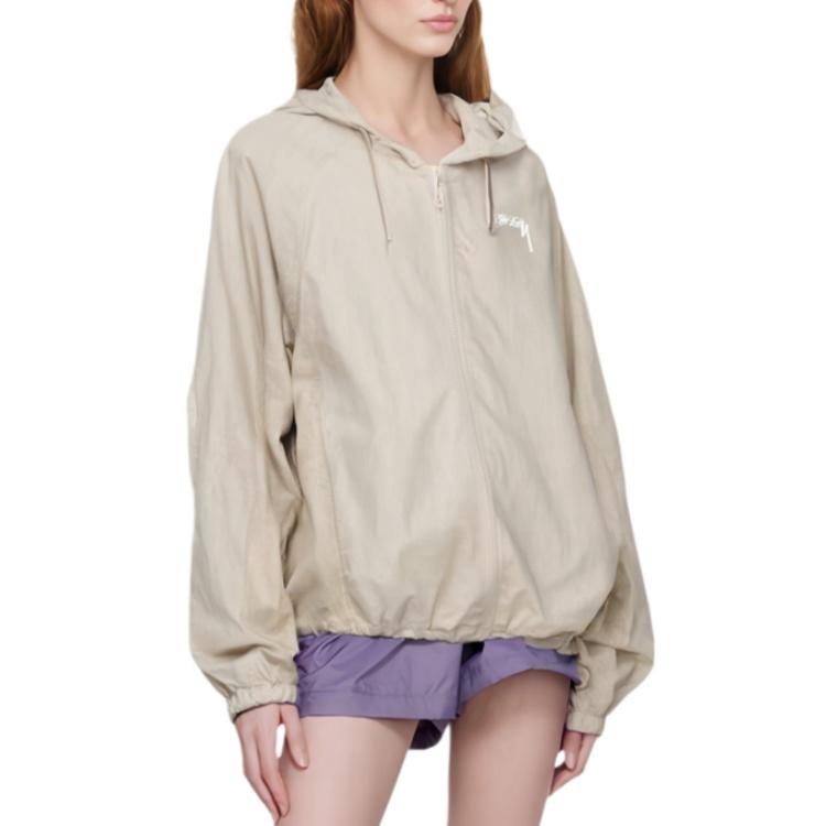 Nike x Stussy Linen Shell Jacket Asia Sizing 'Chino' Men's FZ5752-263