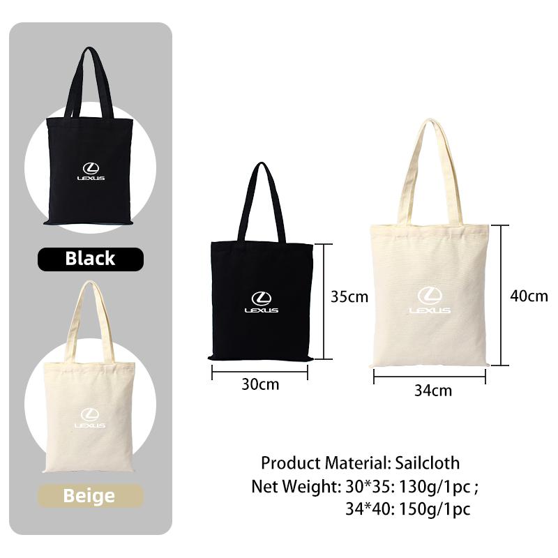 Car Canvas Shoulder Storage Bag Shopping Handheld Tote Travel Organizer For Lexus CT ES GS NX IS250 CT200h IS300h ES300h GE8