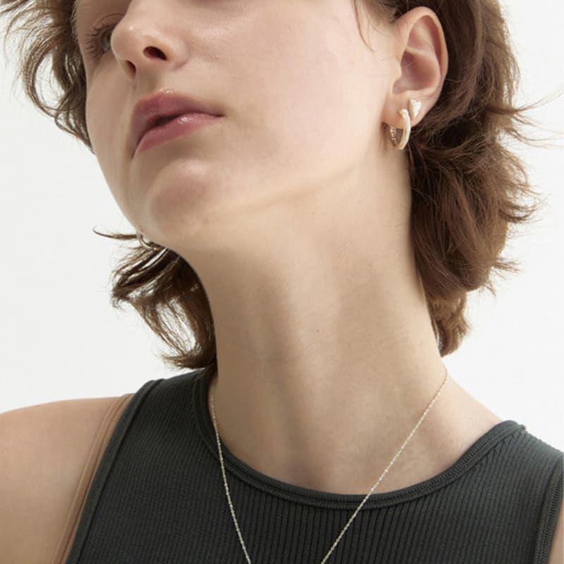 

Chambriller Comet Silver Necklace black silver chain