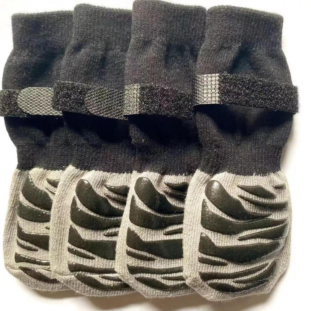 Celoroční nylonové ponožky s potiskem psích tlapek