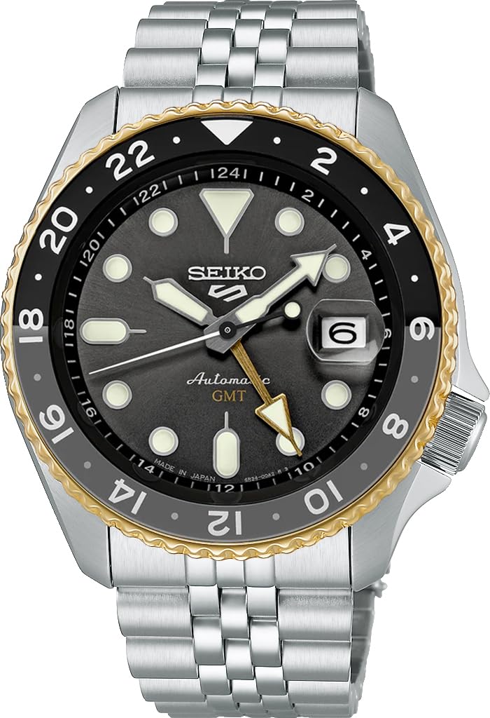 

SEIKO 5 SPORTS SKX Sports Style Модель GMT Автоматичний механічний годинник Seiko Five Sports Made in Japan SSK021 Gold Bezel Overseas Model [Seiko] Men s