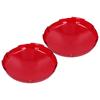2Pcs Pool Lens Cover Plastic Red Transparent Underwater Light Lens Covers for Spa Lights 19cm