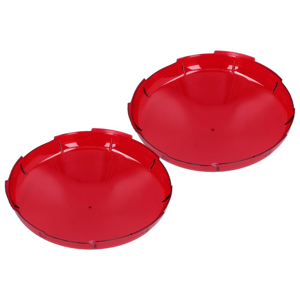 2 Stück Pool Linsenabdeckung Kunststoff Rot Transparent Unterwasserlicht Linsenabdeckungen für Spa Lichter 19cm