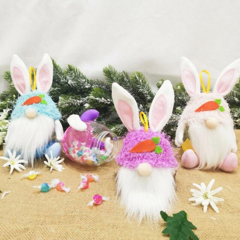 3 Pack Easter Gnome Rabbit Candy Jar Purple/Blue/Pink Easter Gnome Doll Hanging Ornaments Bunny Candy Jelly Container Cookie Jar for Easter Decorations Kids Easter Basket Gifts 3 Pack Easter Gnome Rabbit Candy Jar Purple/Blue/Pink Easter Gnome Doll Hanging Ornaments Bunny Candy Jelly Container Cookie Jar for Easter Decorations Kids Easter Basket Gifts