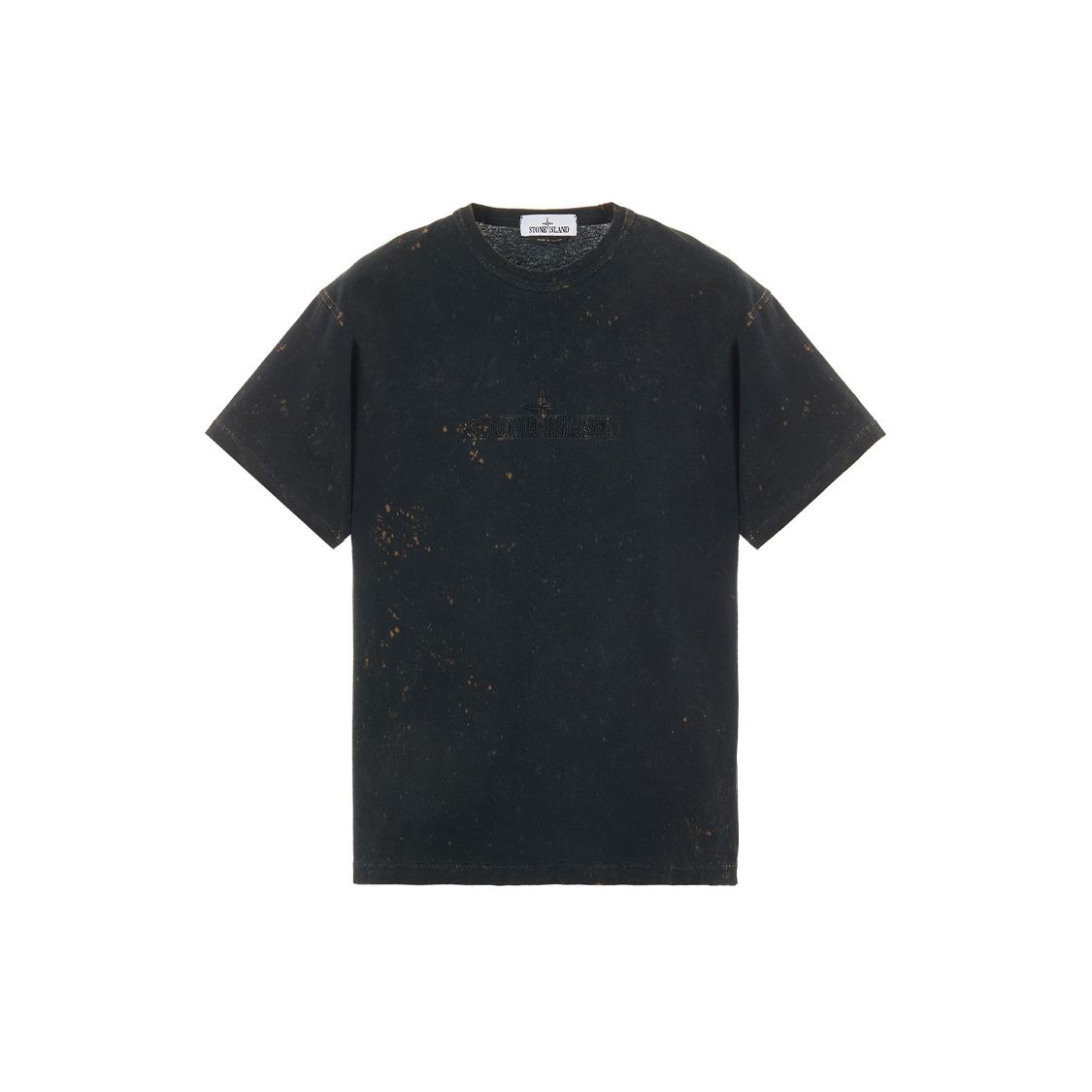 Stone Island Off Dye T-Shirt Black Men Tops 761520945-V0029 S