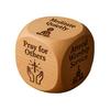 Wooden Quilting Decision Dice Office Stress-Relief Dice Funny Desk Work Dice Handmade Gag Gifts