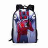 Lightweight Kids School Backpack Boys Girls Anti-Strain Ergonomic Design Cartoon Print Oxford Fabric Bag Elementary