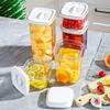 Household Knob Sealed Jar Snack Storage Jar Transparent Fresh-keeping Box with Lid Plastic Sealed Box Kitchen Storage Jar