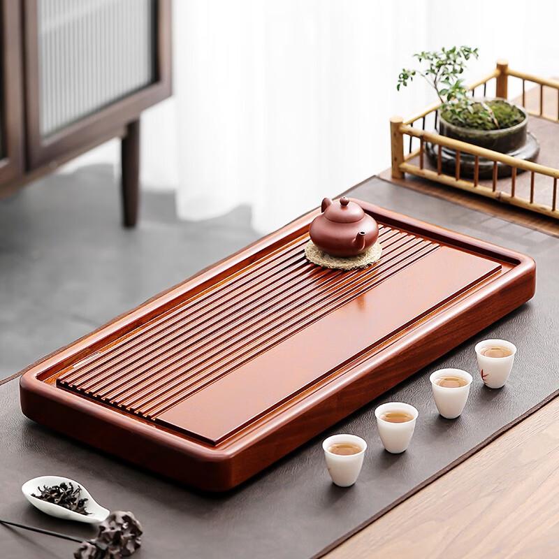 BW Hualiwood Solid Wood Drainage Tea Tray