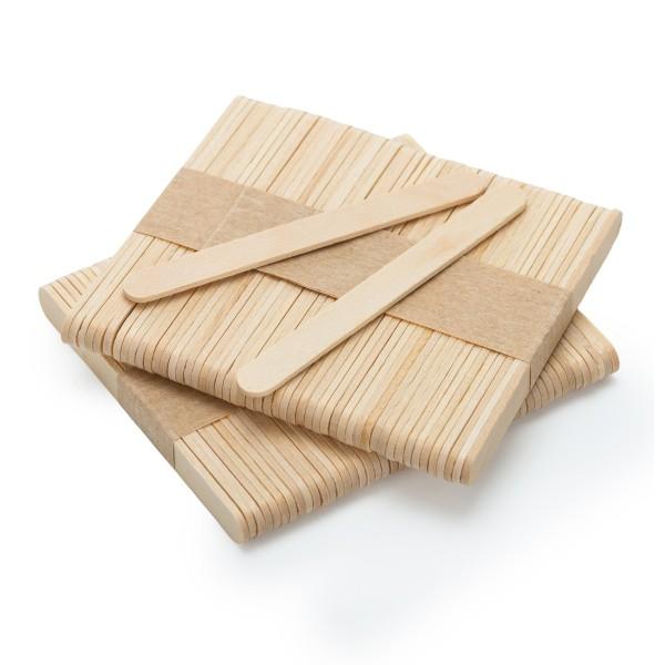 Flat Wooden Ice Cream Sticks 9.3 × 1 × 0.2 50 Pcs. 27-97