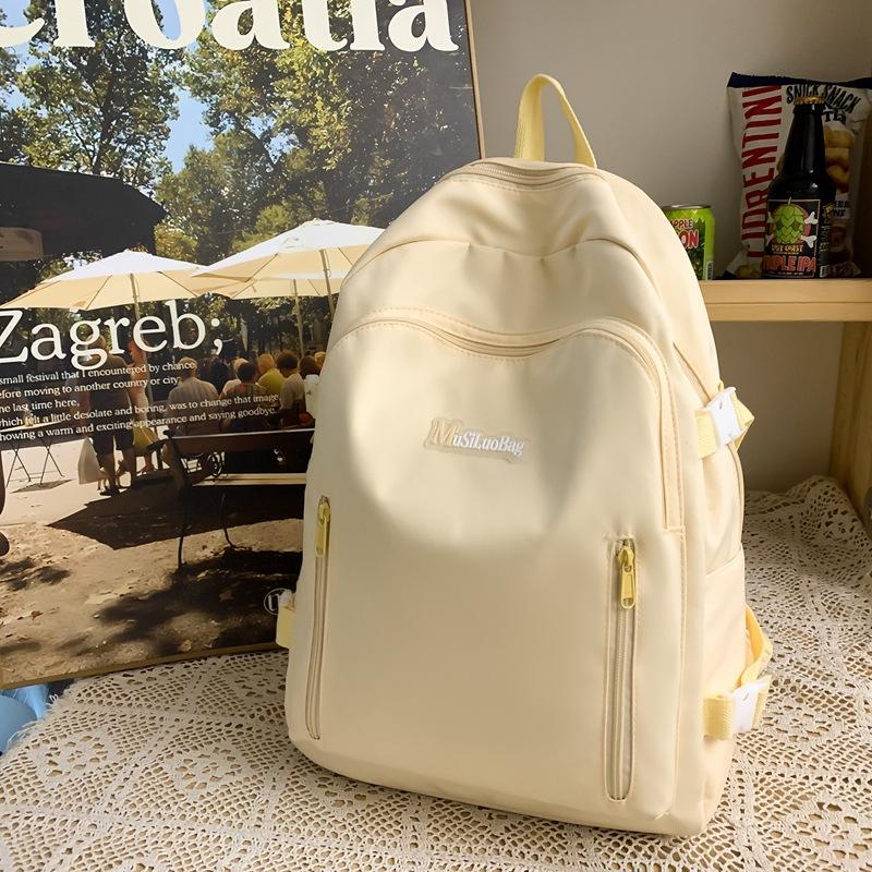 Sweet wind, small fresh literary and artistic student schoolbag, junior high school student large-capacity labeling backpack