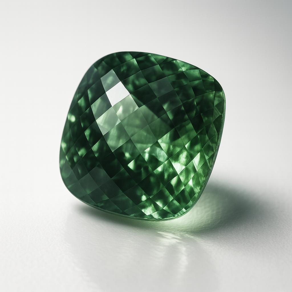 Natural Bluish Green Sapphire Loose Gemstone Montana Cushion Cut 8.75 ct September Birthstone Gift