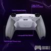 eXtremeRate RISE Plus MAX Back Paddle Kit for PS5 Controller with Clicky Trigger Stops Rubber Remappable Back Button Kit for PS5 Controllers