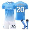 26-27 Manchester Home Football Jersey for Kids and Adults BERNARDO #20