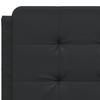 Vidaxl Headboard Pillow, Black, 140 Cm, Faux Leather