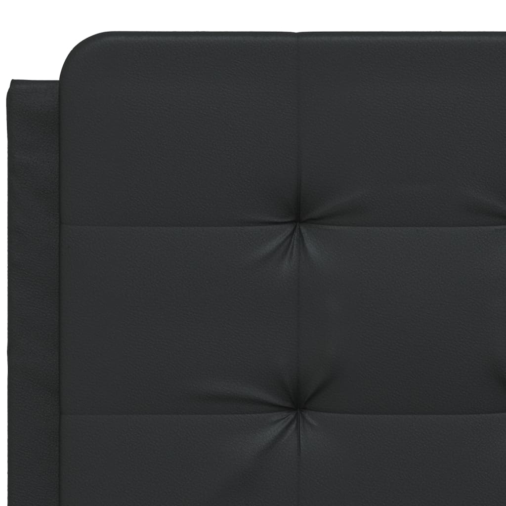 Vidaxl Headboard Pillow, Black, 140 Cm, Faux Leather