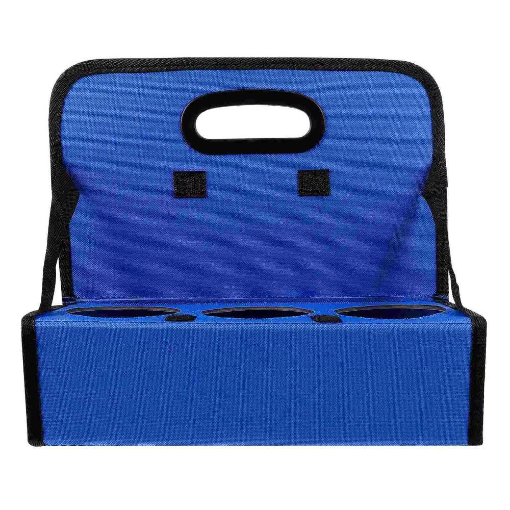 

Holds 6 Cups Insulated Cup Holder Portable Coffee Tote Bag High Quality Beverage Bag Outdoor чорний