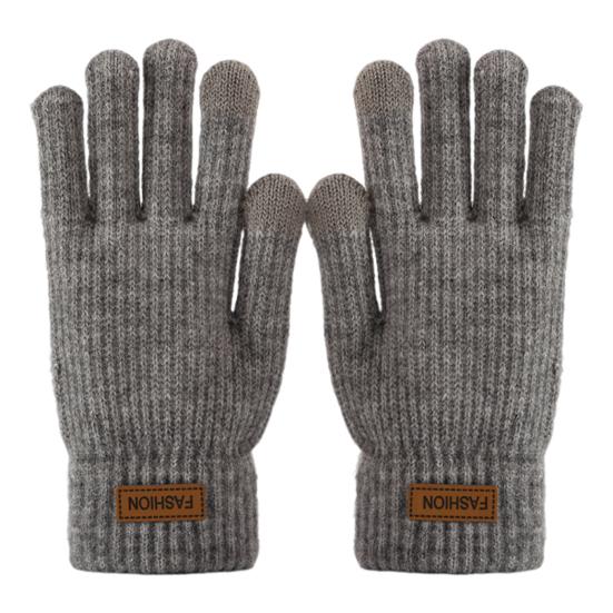Women Winter Gloves Touch Screen Warm Knitted Gloves Soft Full Finger Thick Gloves for Daily Outings Driving Outdoors